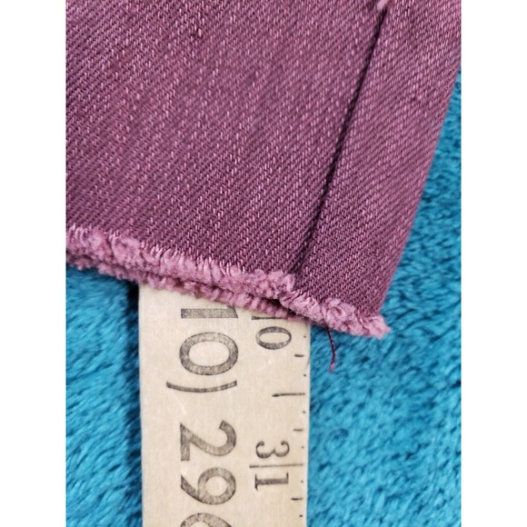 Soho Babe Jeans Sz 7 Womens Red Mid Rise Skinny Distressed Stretch Ladies NWT - Picture 9 of 14